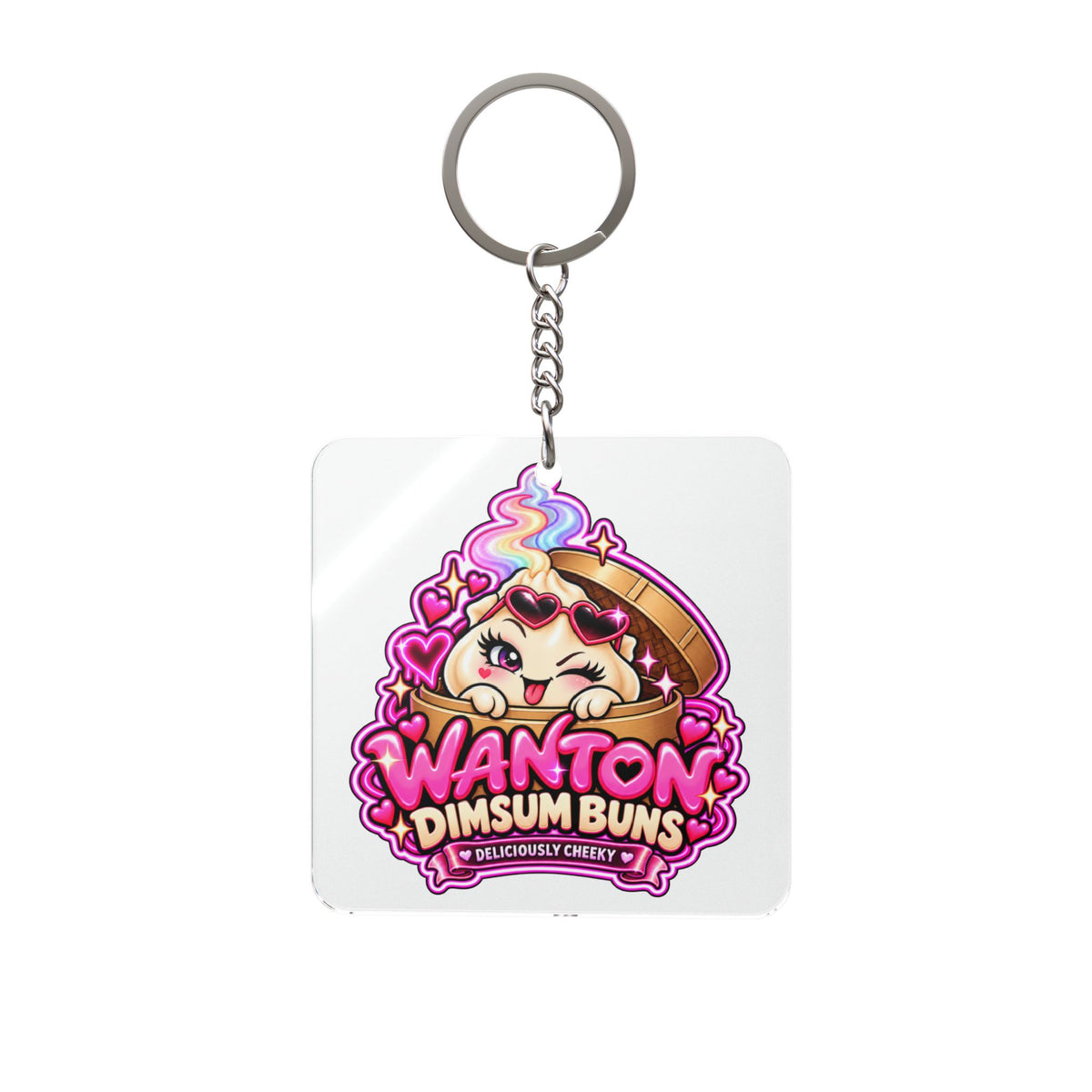 Wanton Dimsum Buns Kawaii Keychain — Dumpling Bag Charm