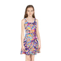 Girls' Sundress — Colorful Dumpling Kawaii Space & Rainbow Print AOP Dress