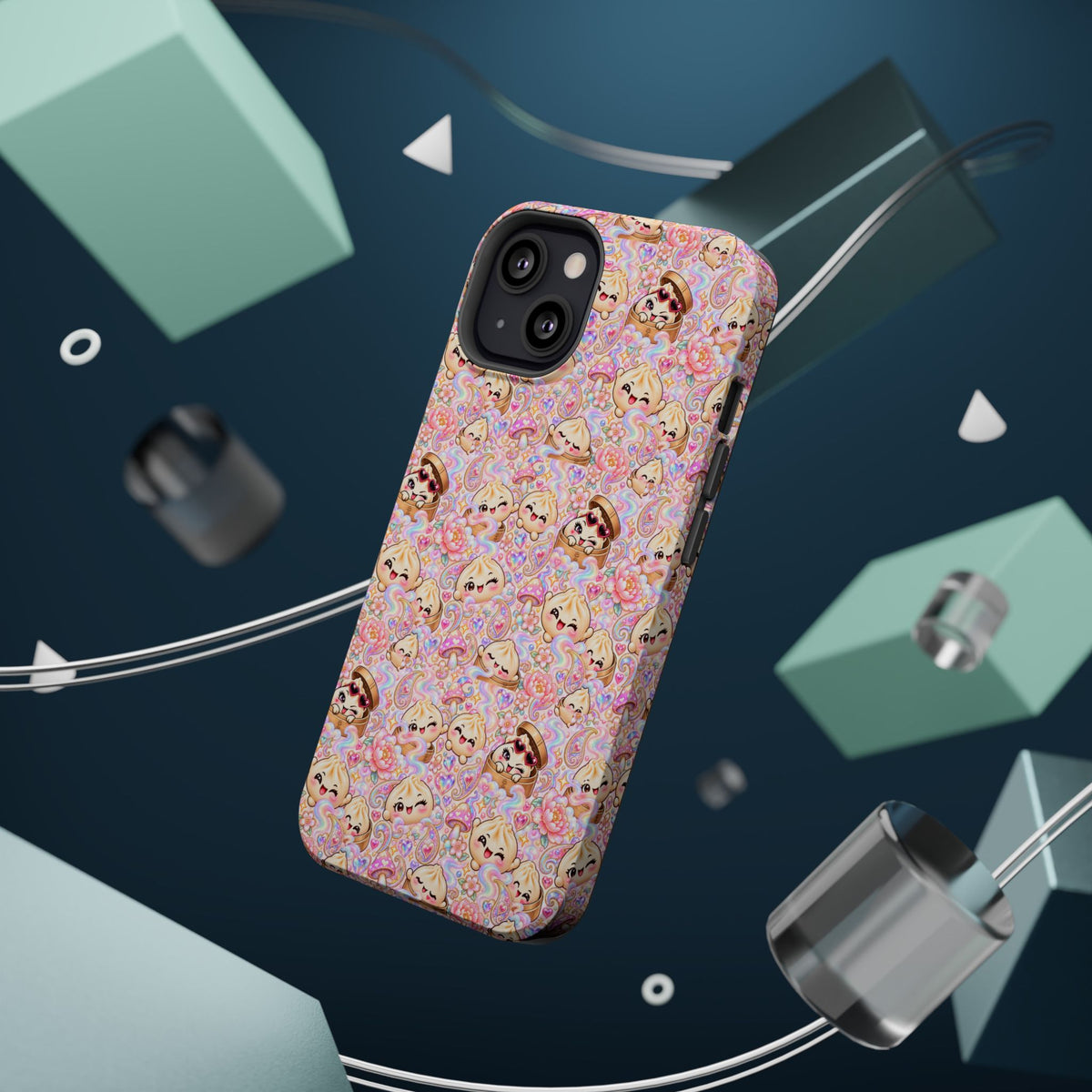 Wanton Dimsum Buns Magnetic Phone Case — Pastel Kawaii Dumplings