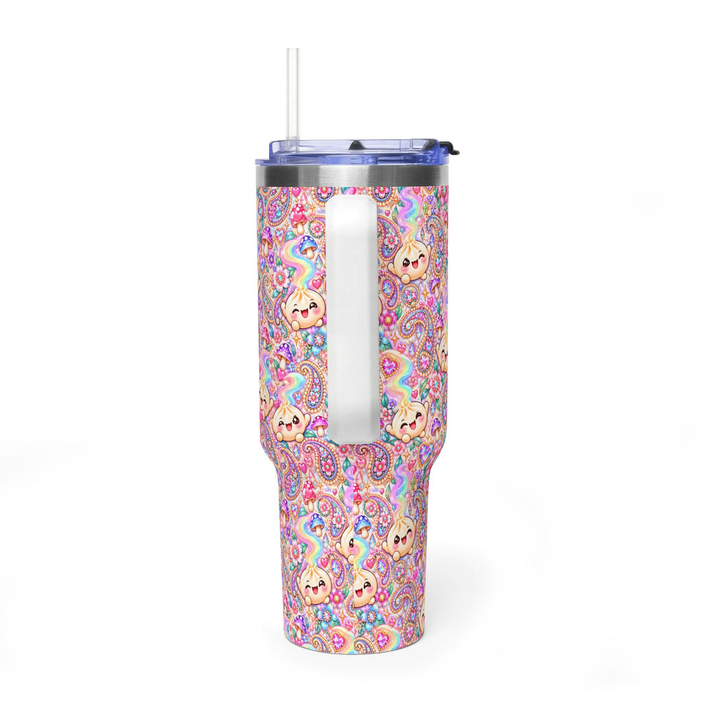 Wanton Dimsum Buns 40oz Rainbow Dumpling Tumbler — Insulated Travel Cup