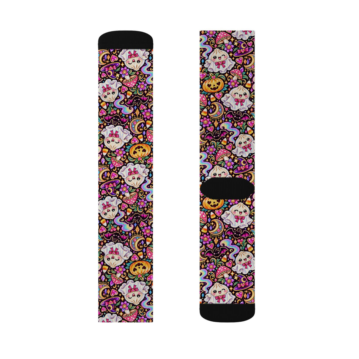 Spooky Buns Day of the Dead Crew Socks — Sugar Skull Dumplings