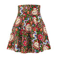 Merry Bunsmas Christmas Skater Skirt — Santa Dumpling Paisley