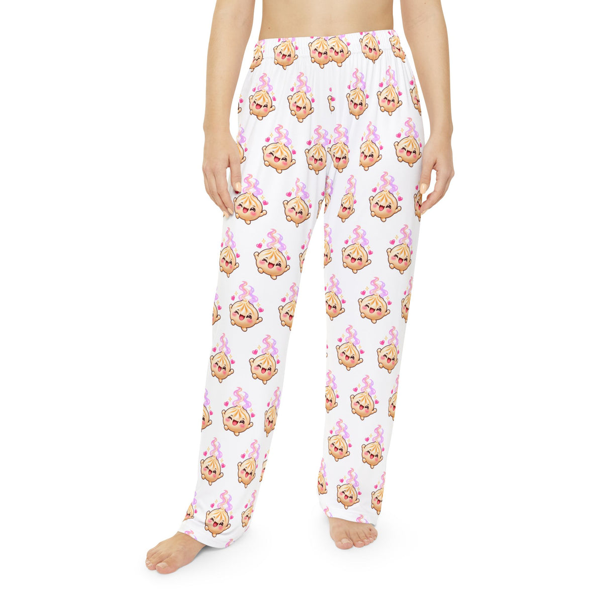 Wanton Dimsum Buns Women's Pajama Pants — Kawaii Dumpling Lounge Pants