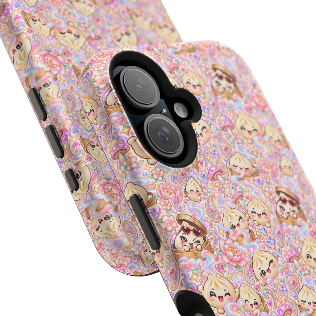 Wanton Dimsum Buns Magnetic Phone Case — Pastel Kawaii Dumplings