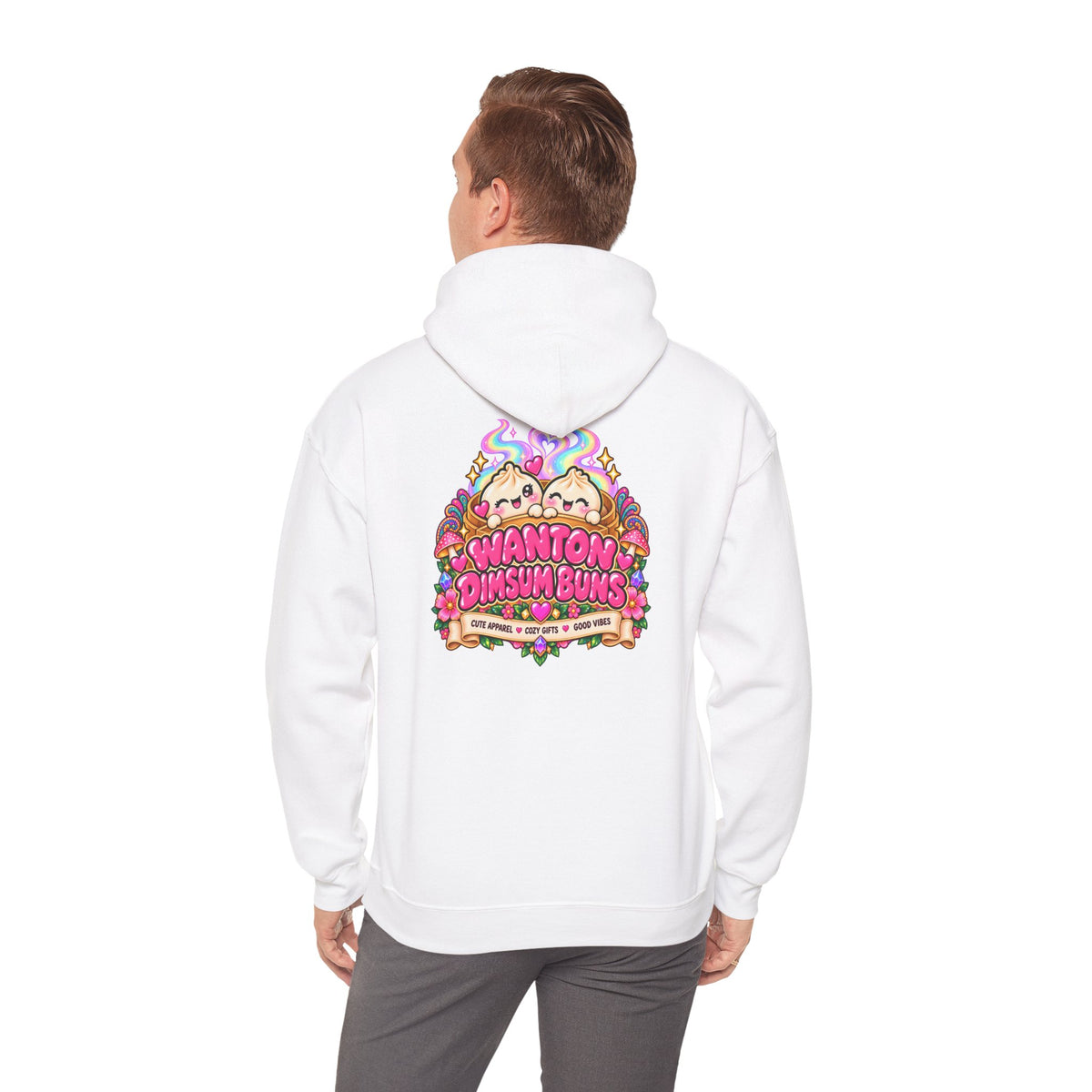 Dim Sum Buns Hoodie — Cute Wanton & Dimsum Graphic Pullover