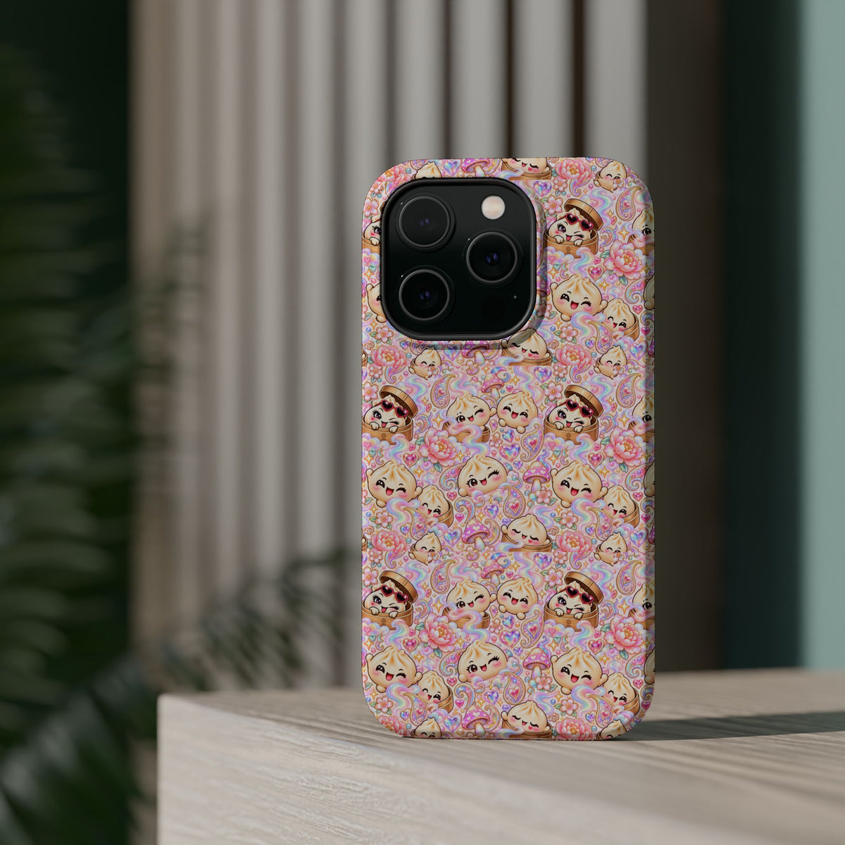 Wanton Dimsum Buns Magnetic Phone Case — Pastel Kawaii Dumplings