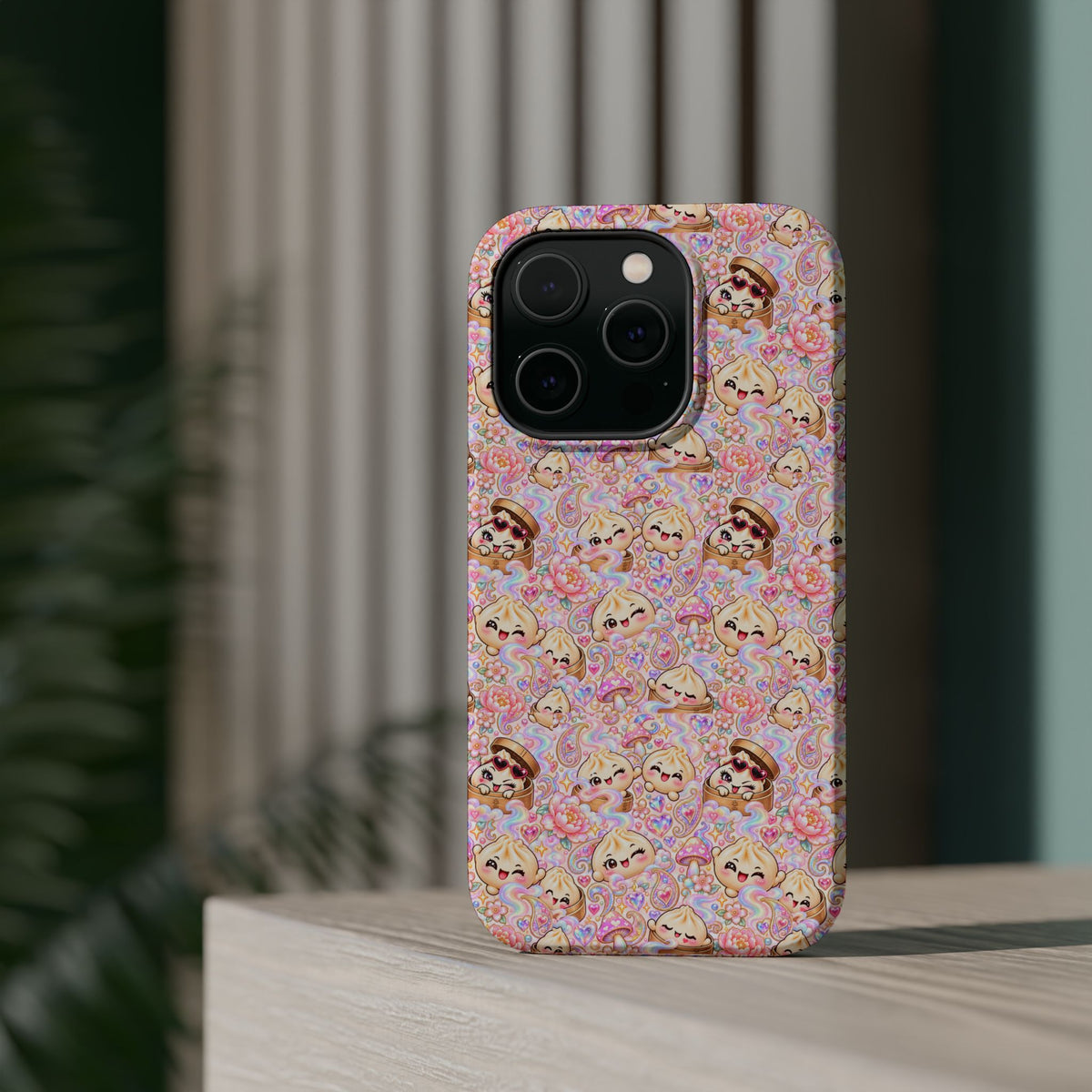 Wanton Dimsum Buns Magnetic Phone Case — Pastel Kawaii Dumplings