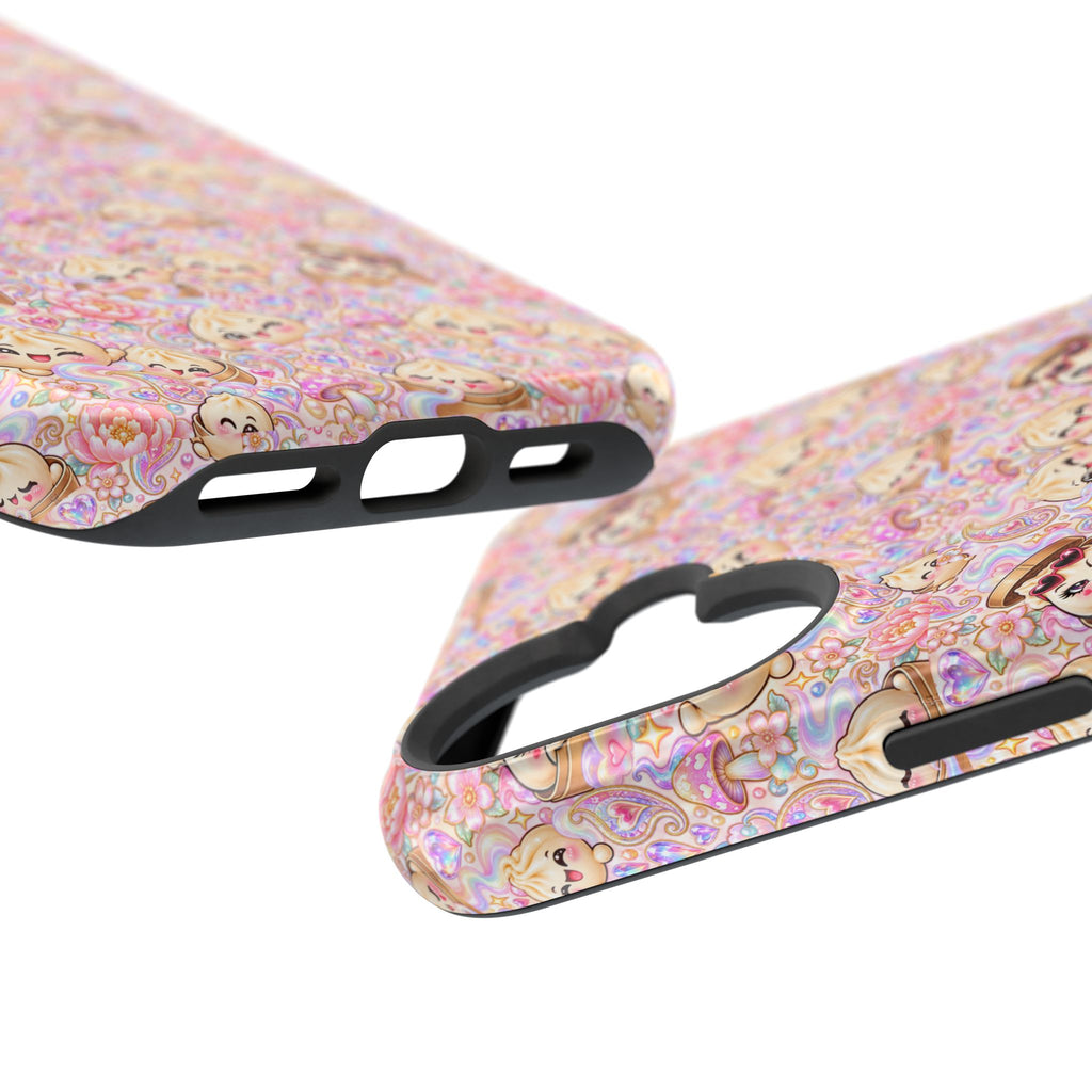 Wanton Dimsum Buns Magnetic Phone Case — Pastel Kawaii Dumplings