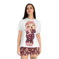 Women's Short Pajama Set - Steamy & Dreamy Cute Dimsum Sleepwear