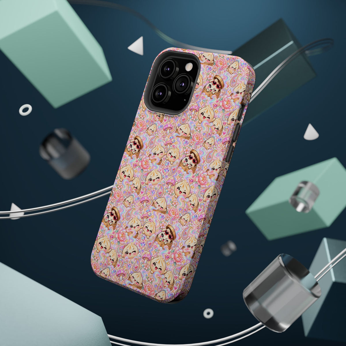 Wanton Dimsum Buns Magnetic Phone Case — Pastel Kawaii Dumplings