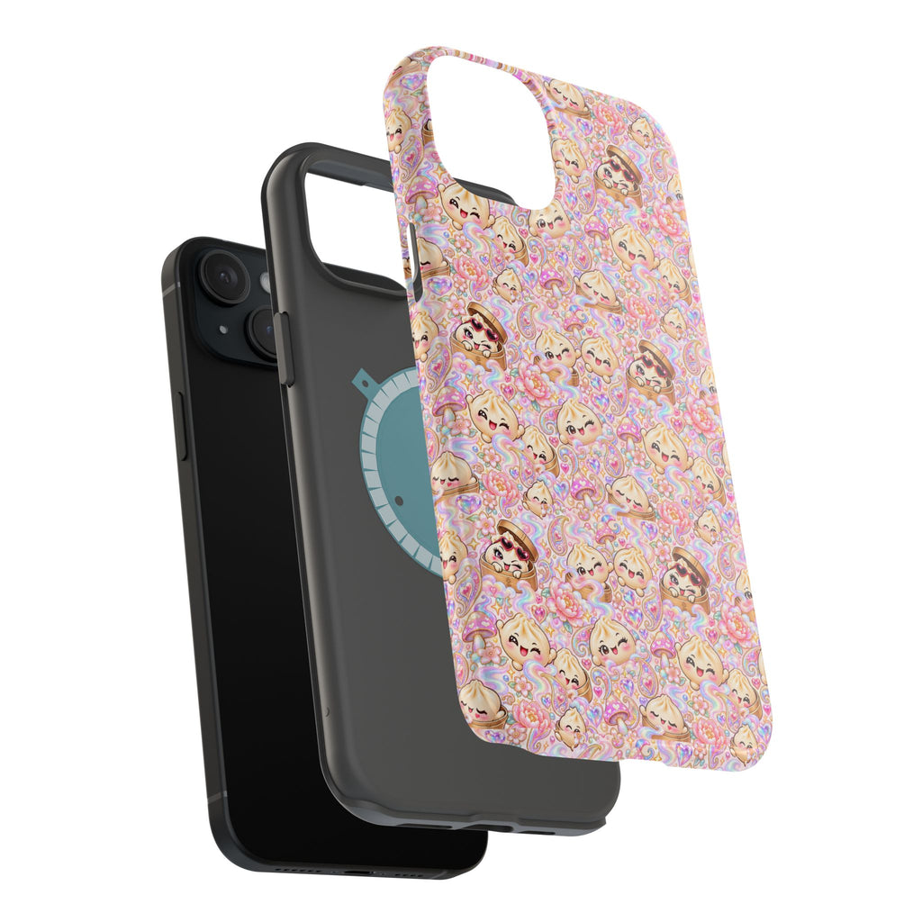 Wanton Dimsum Buns Magnetic Phone Case — Pastel Kawaii Dumplings