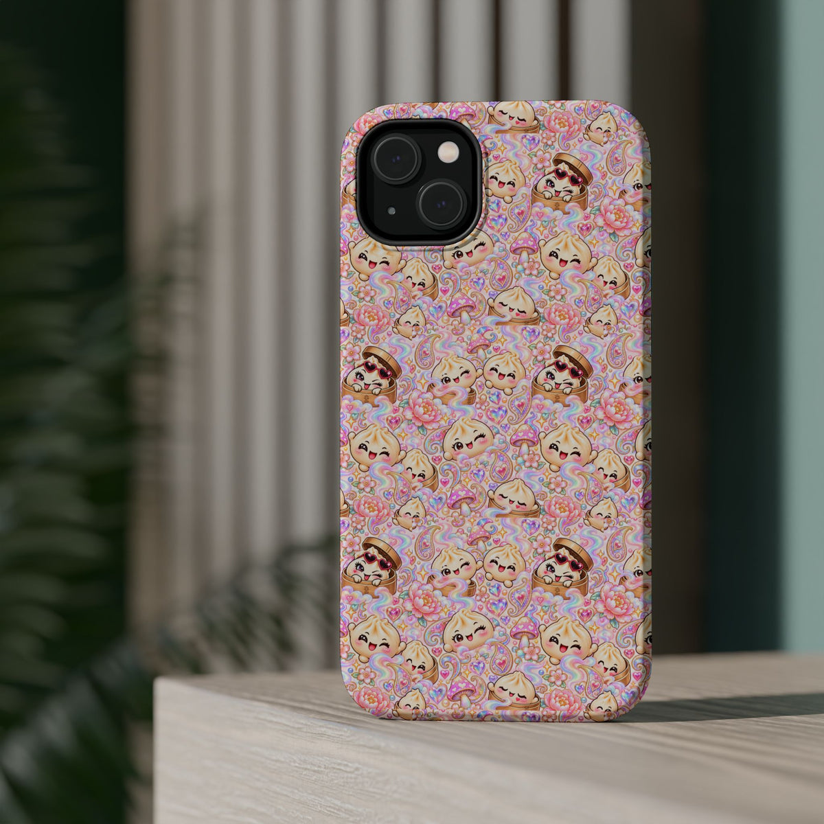Wanton Dimsum Buns Magnetic Phone Case — Pastel Kawaii Dumplings