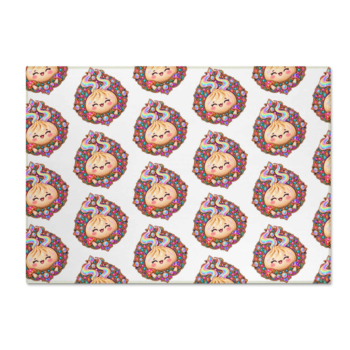 Cute Sprinkle Dumpling Chenille Rug — Washable Kitchen & Kids Room Mat