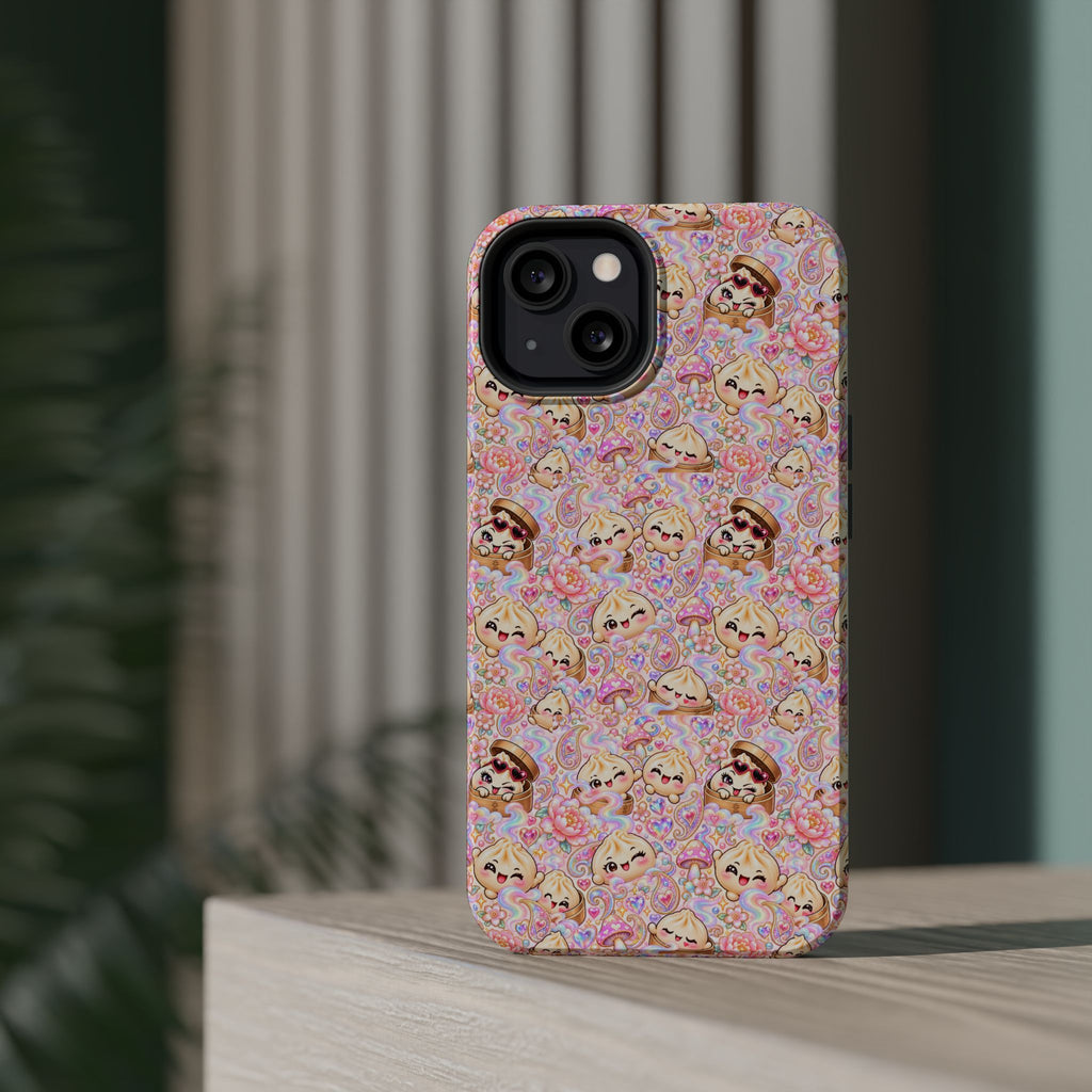 Wanton Dimsum Buns Magnetic Phone Case — Pastel Kawaii Dumplings