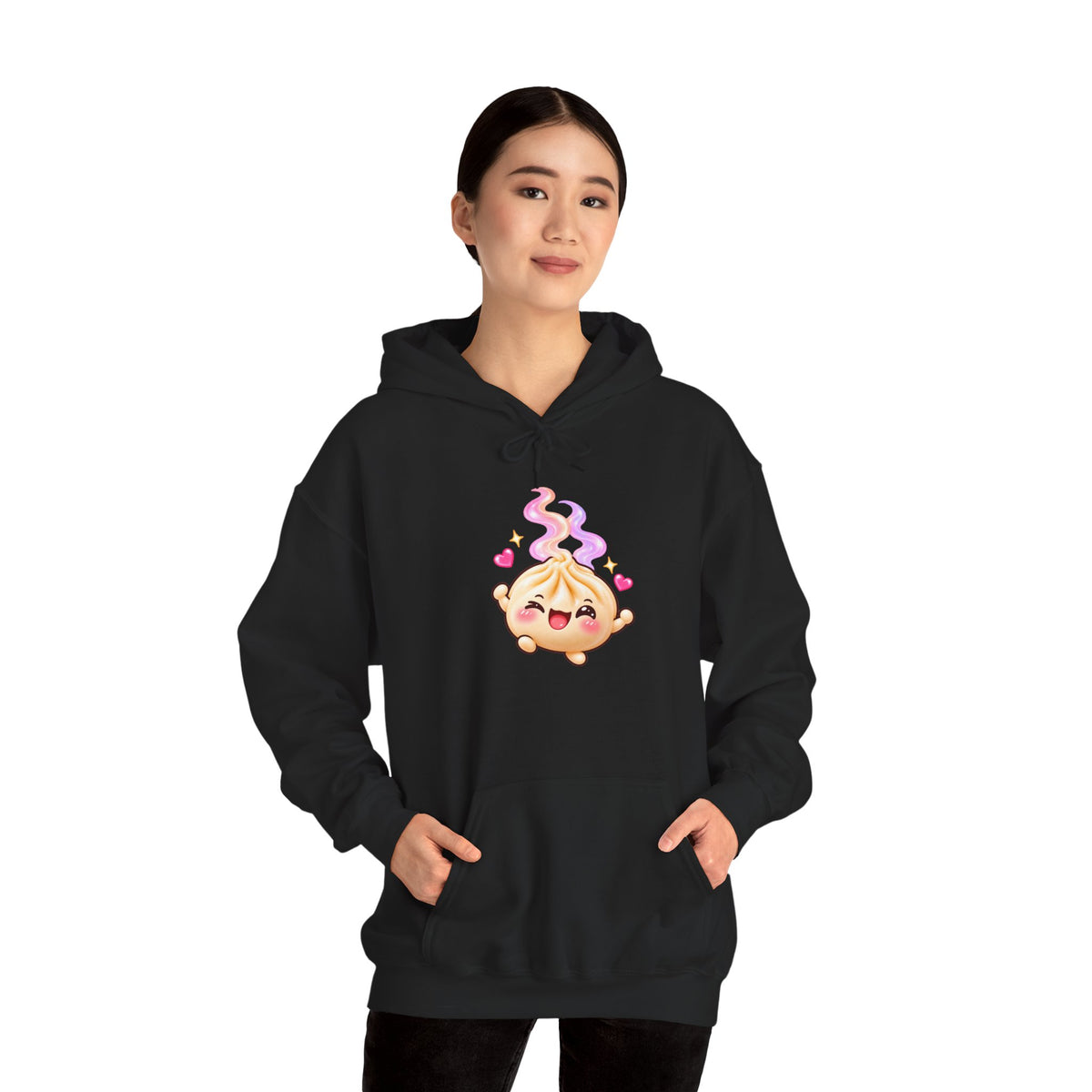 Dim Sum Buns Hoodie — Cute Wanton & Dimsum Graphic Pullover