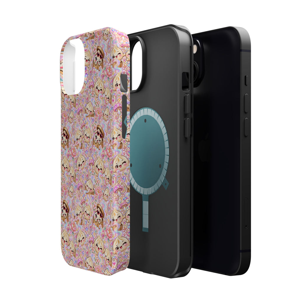 Wanton Dimsum Buns Magnetic Phone Case — Pastel Kawaii Dumplings