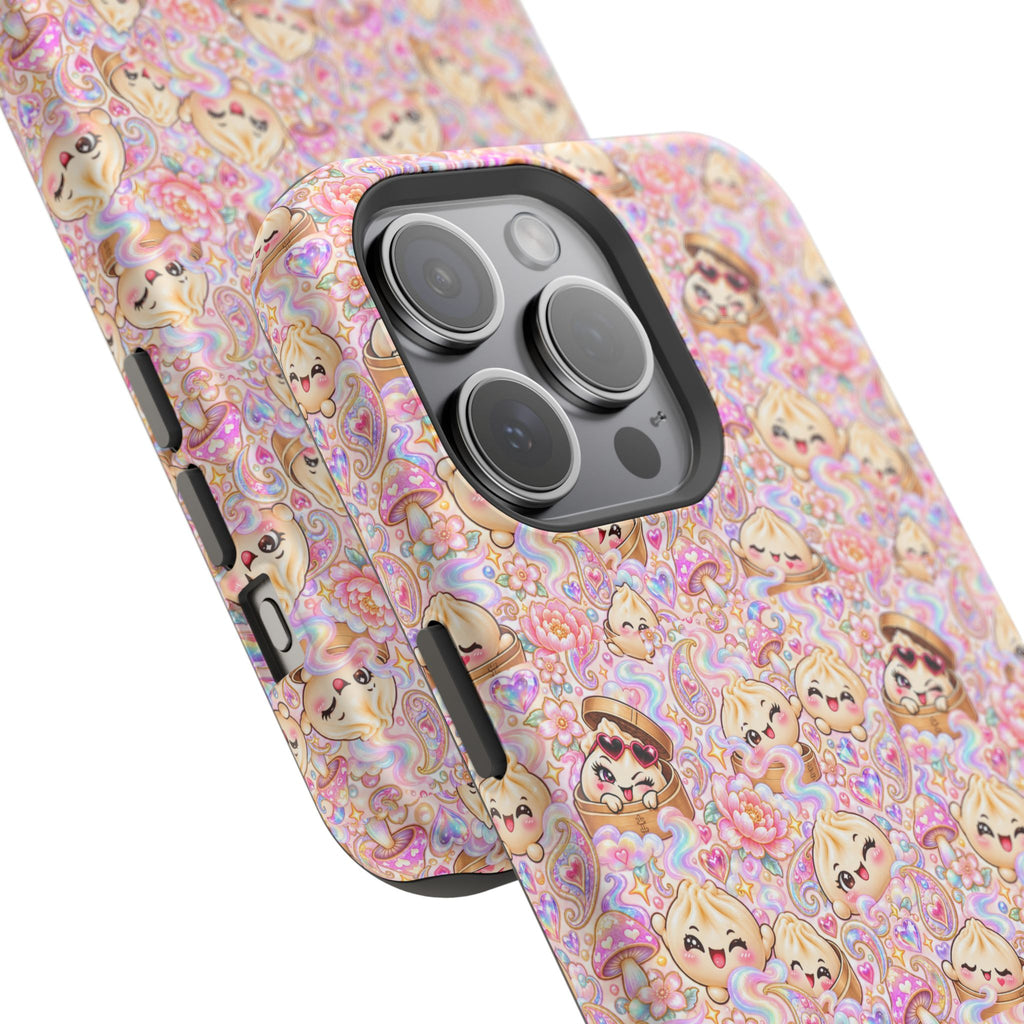 Wanton Dimsum Buns Magnetic Phone Case — Pastel Kawaii Dumplings