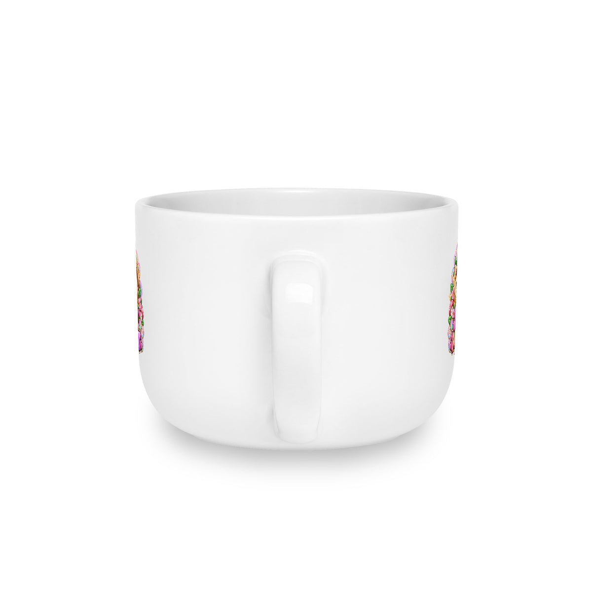 Floral Wanton Dimsum Buns 25oz Latte Mug