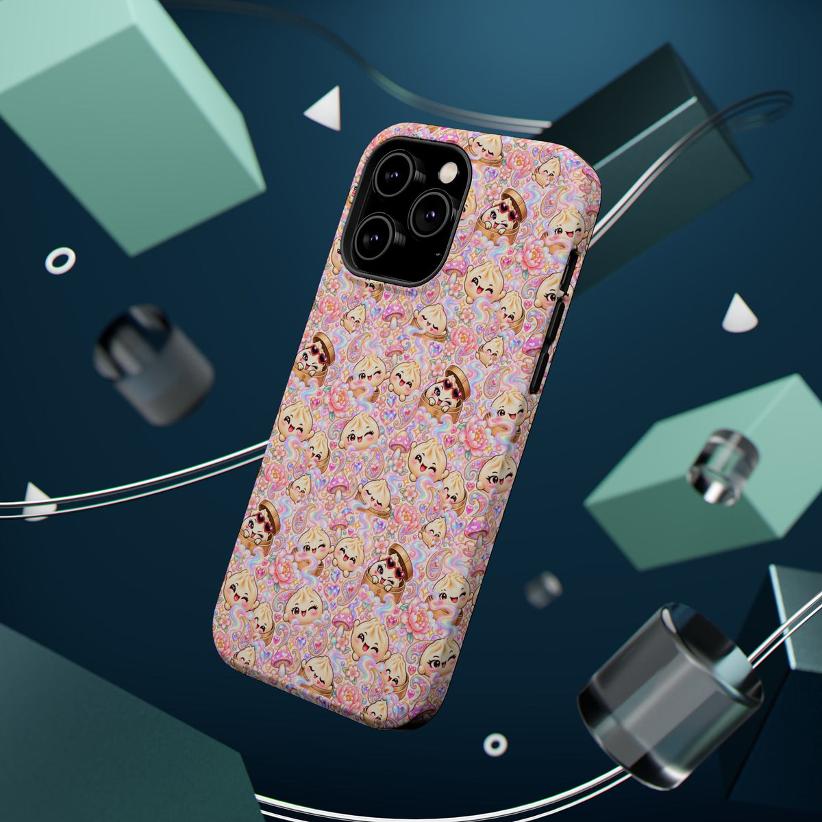 Wanton Dimsum Buns Magnetic Phone Case — Pastel Kawaii Dumplings