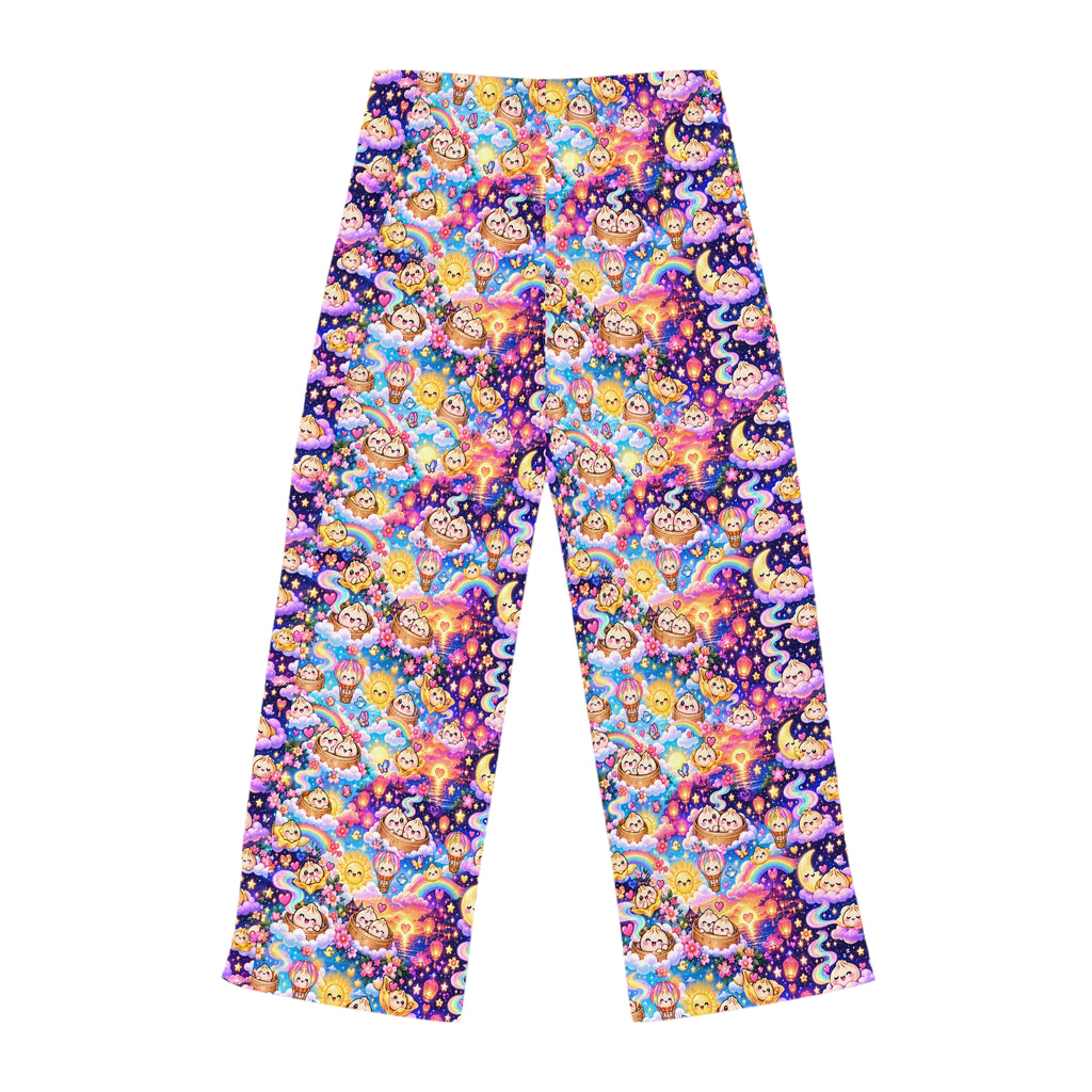 Sweet Dreams Women's Pajama Pants — Rainbow Dumpling Clouds