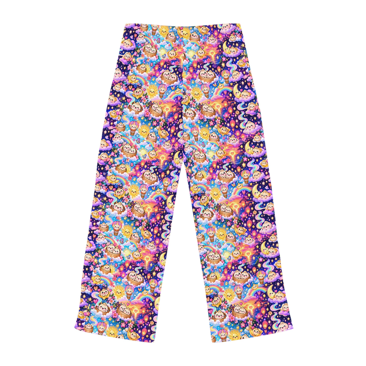 Sweet Dreams Women's Pajama Pants — Rainbow Dumpling Clouds