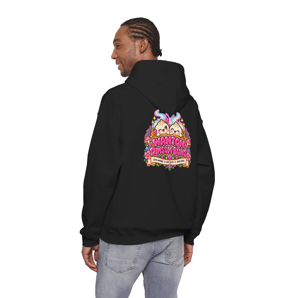 Dim Sum Buns Hoodie — Cute Wanton & Dimsum Graphic Pullover