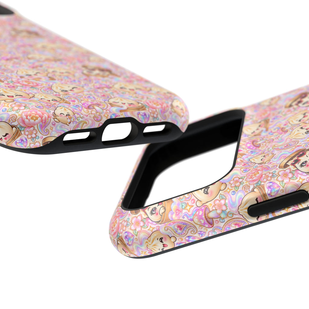 Wanton Dimsum Buns Magnetic Phone Case — Pastel Kawaii Dumplings
