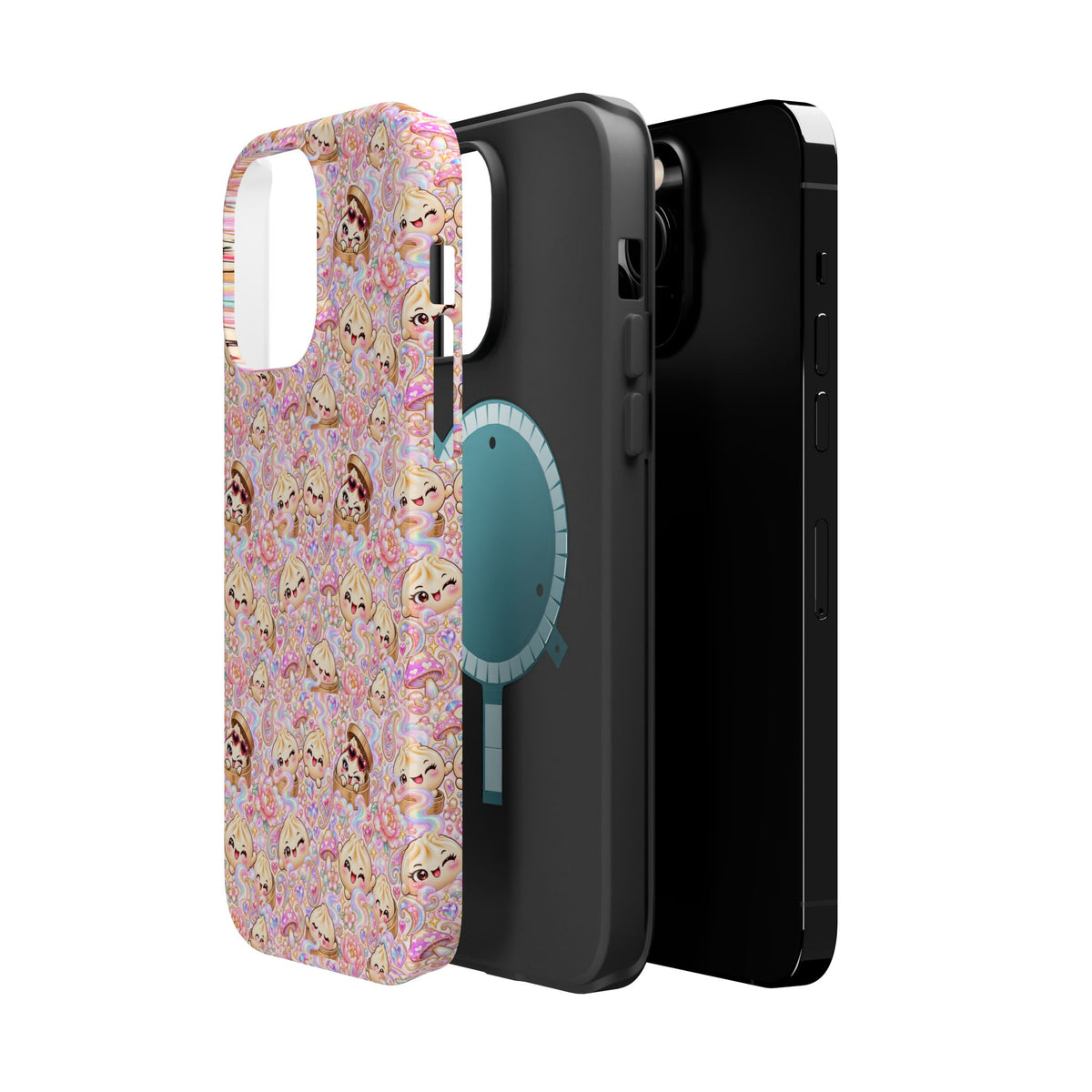 Wanton Dimsum Buns Magnetic Phone Case — Pastel Kawaii Dumplings