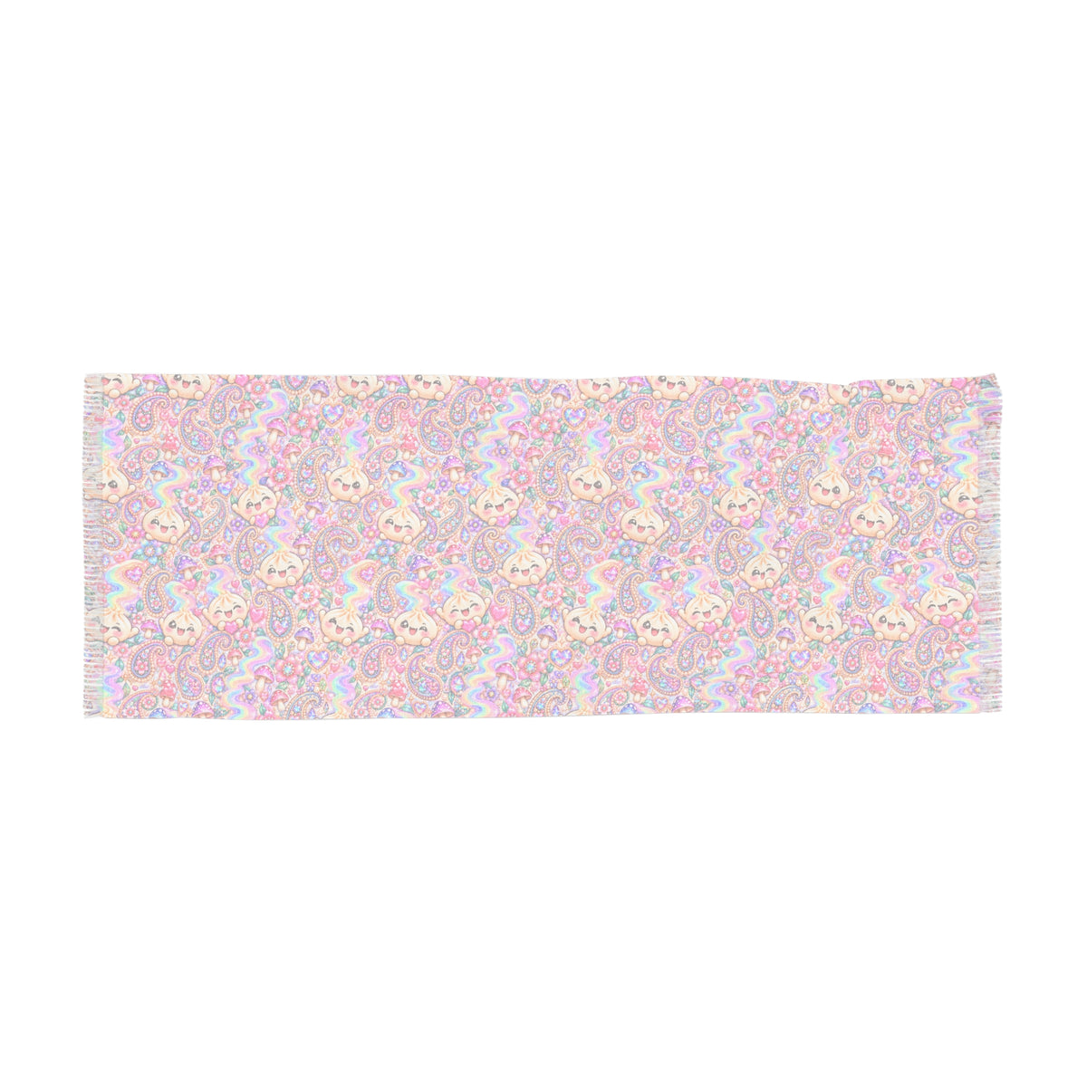 Dimsum Dream Light Scarf — Pastel Kawaii Festival Wrap
