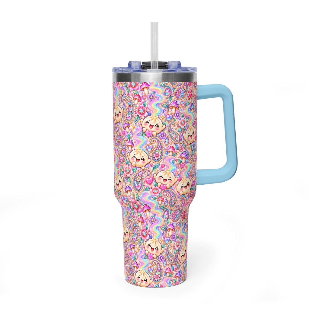 Wanton Dimsum Buns 40oz Rainbow Dumpling Tumbler — Insulated Travel Cup