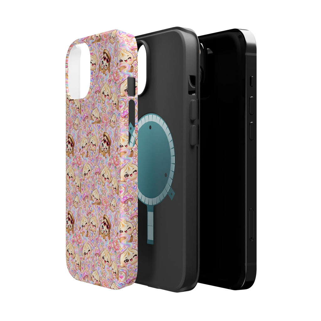 Wanton Dimsum Buns Magnetic Phone Case — Pastel Kawaii Dumplings