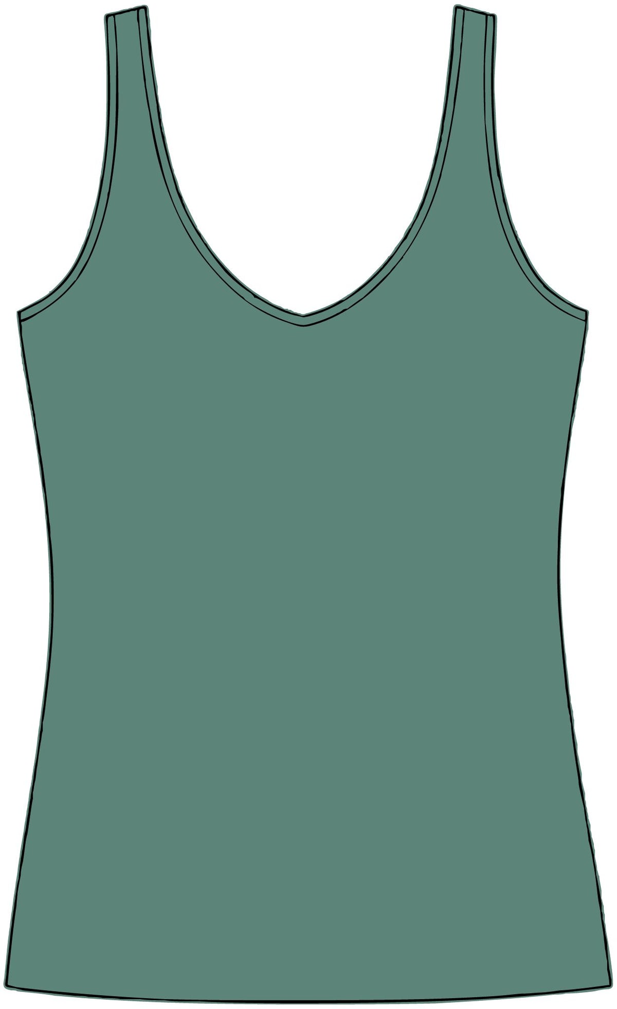 Dimsum Queen V-Neck Tank Top — Kawaii Dumpling Graphic