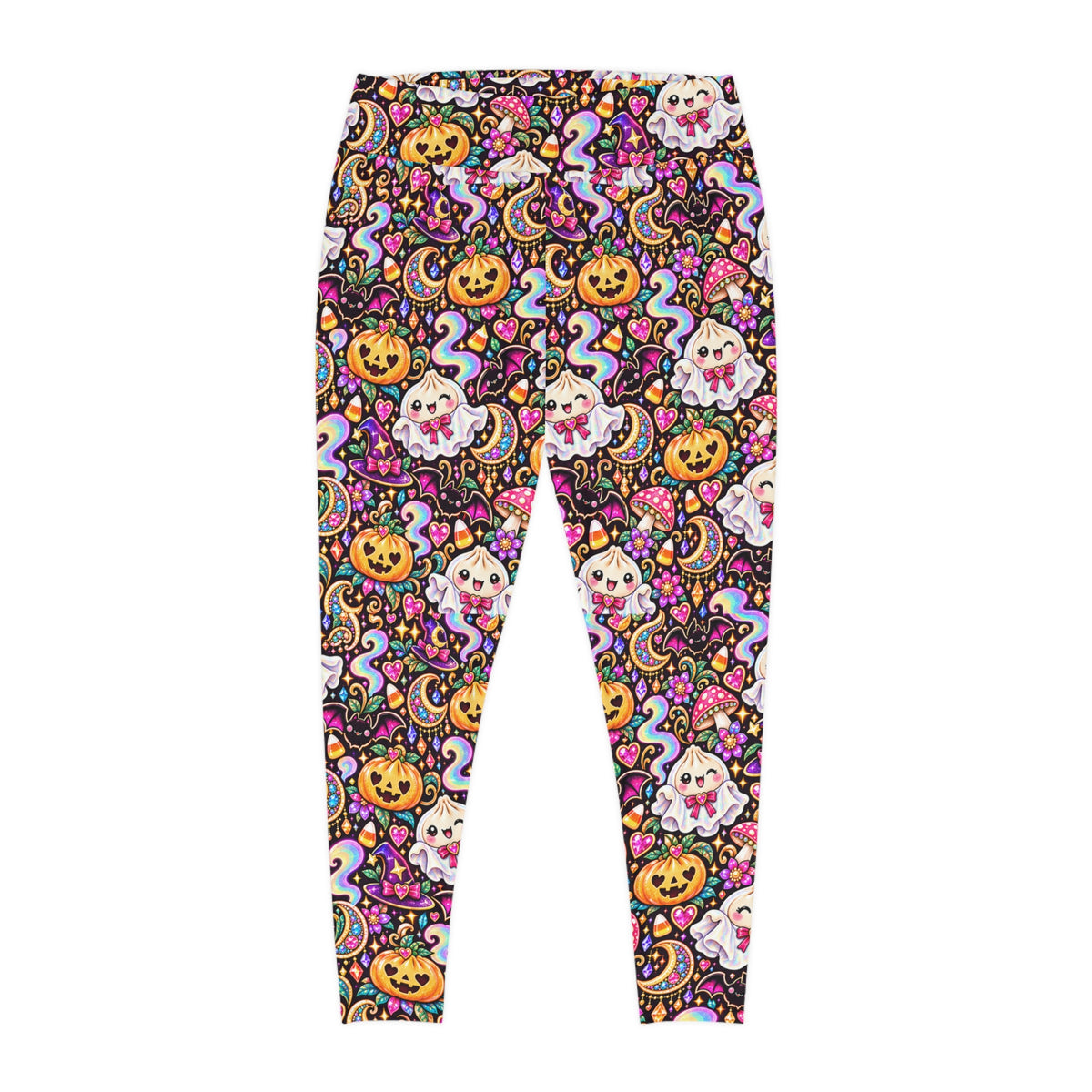 Spooky Buns Plus Size Halloween Leggings — Ghost & Pumpkin Dumplings