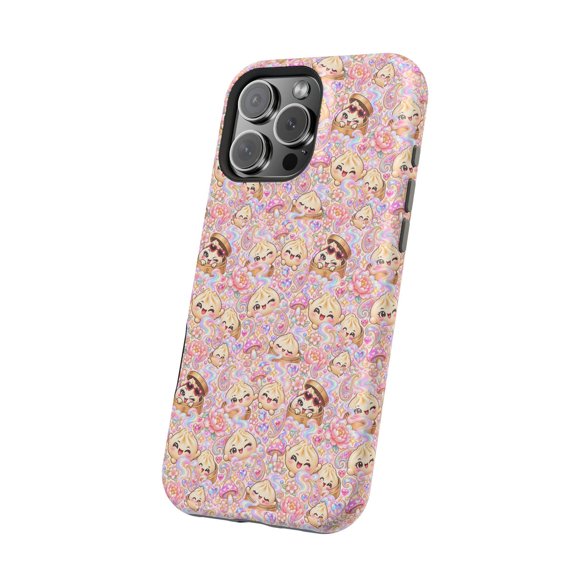 Wanton Dimsum Buns Magnetic Phone Case — Pastel Kawaii Dumplings