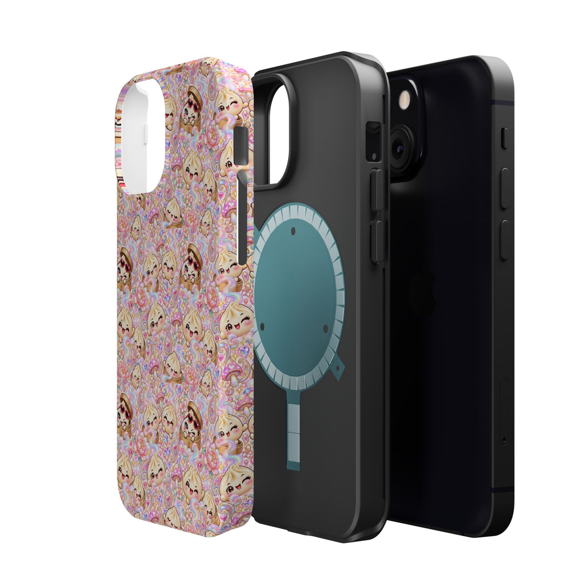 Wanton Dimsum Buns Magnetic Phone Case — Pastel Kawaii Dumplings