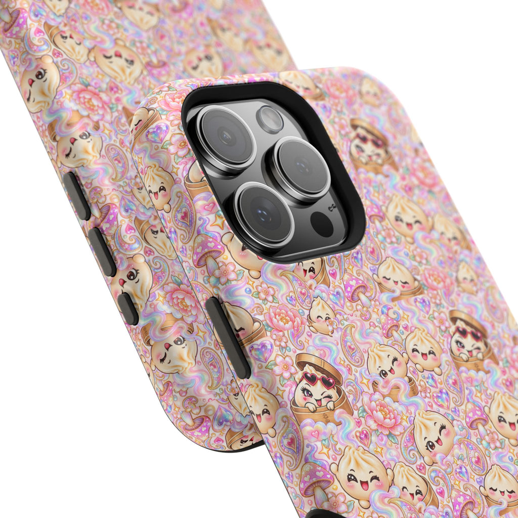Wanton Dimsum Buns Magnetic Phone Case — Pastel Kawaii Dumplings