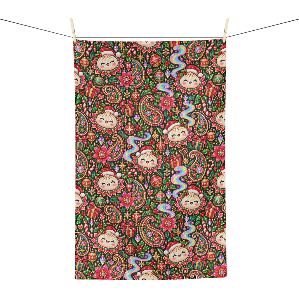 Merry Bunsmas Christmas Tea Towel — Paisley Dumpling Kitchen Decor
