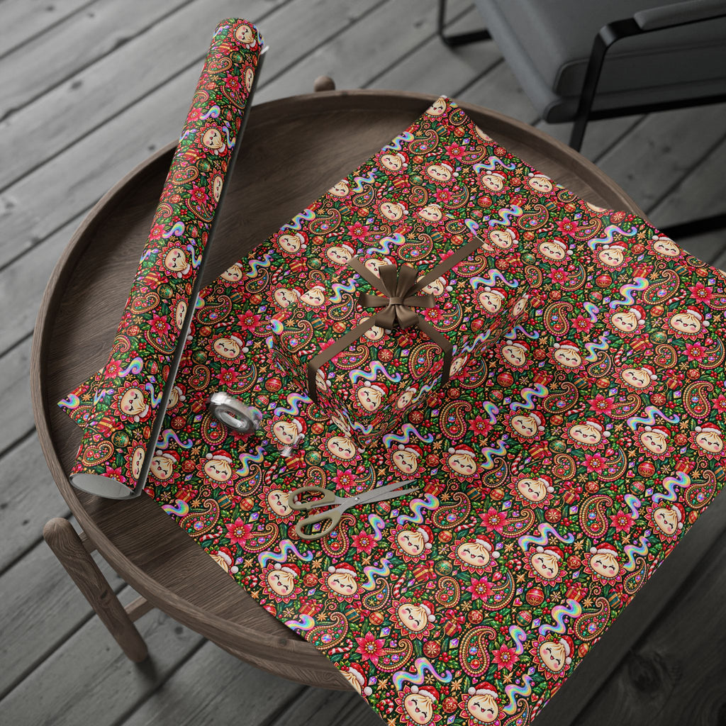 Merry Bunsmas Christmas Wrapping Paper — Psychedelic Dumpling Gift Wrap