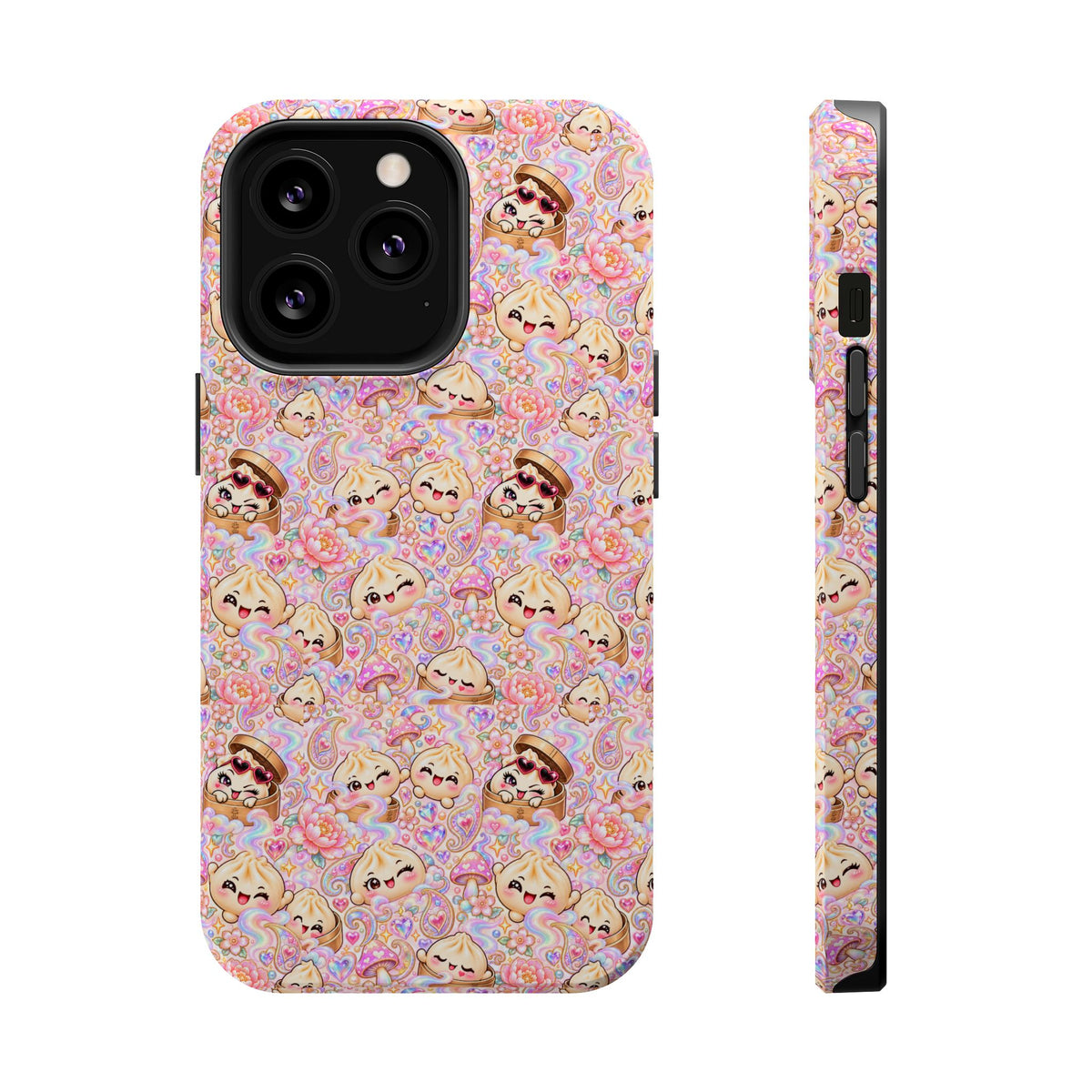 Wanton Dimsum Buns Magnetic Phone Case — Pastel Kawaii Dumplings
