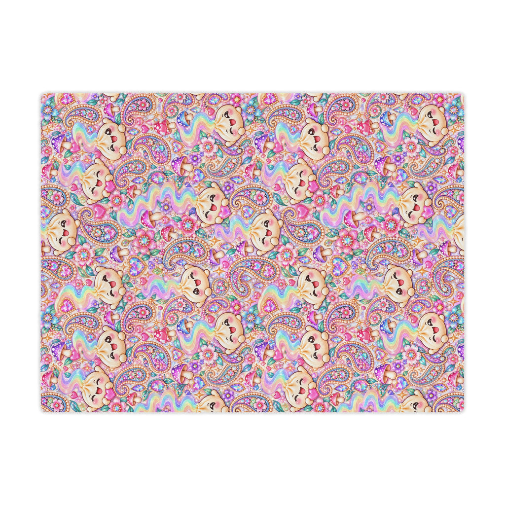 Cozy Buns Club Minky Blanket — Pastel Dumpling Plush Throw