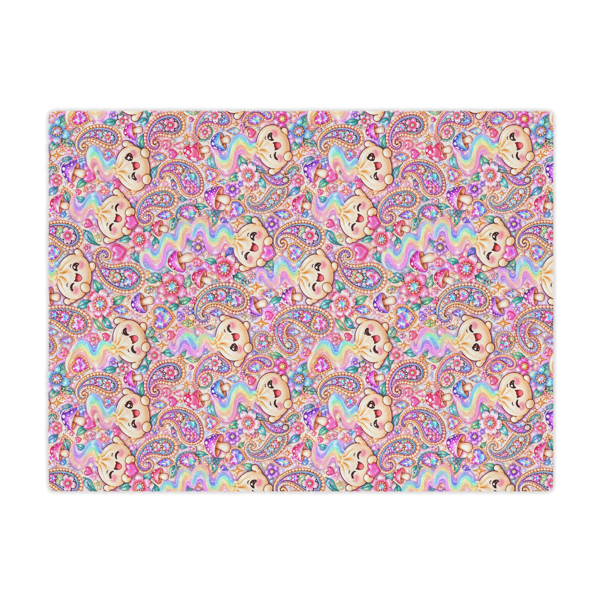 Cozy Buns Club Minky Blanket — Pastel Dumpling Plush Throw