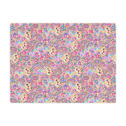 Cozy Buns Club Minky Blanket — Pastel Dumpling Plush Throw