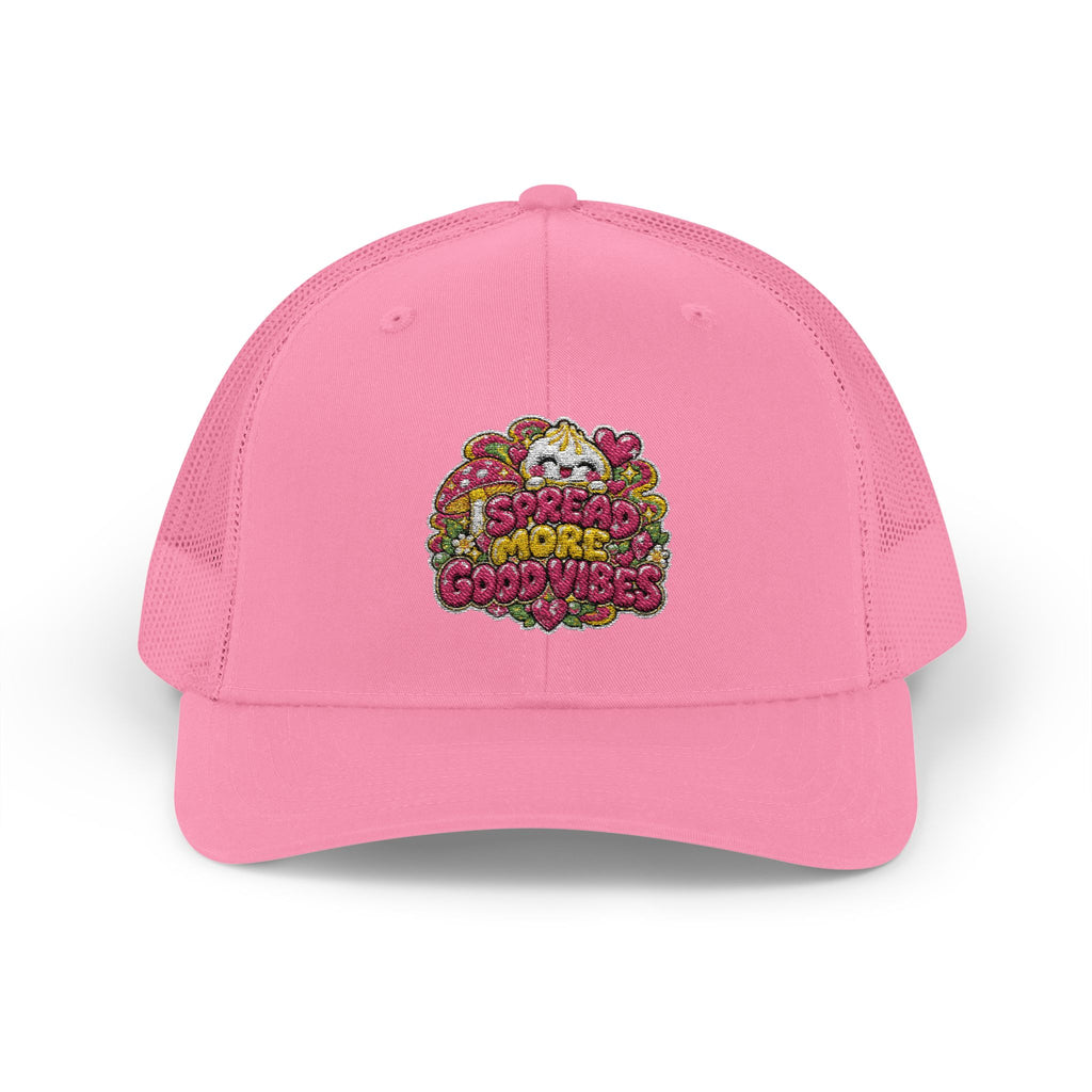 Spread More Good Vibes Snapback Trucker Cap — Sparkle Dumpling Patch Hat