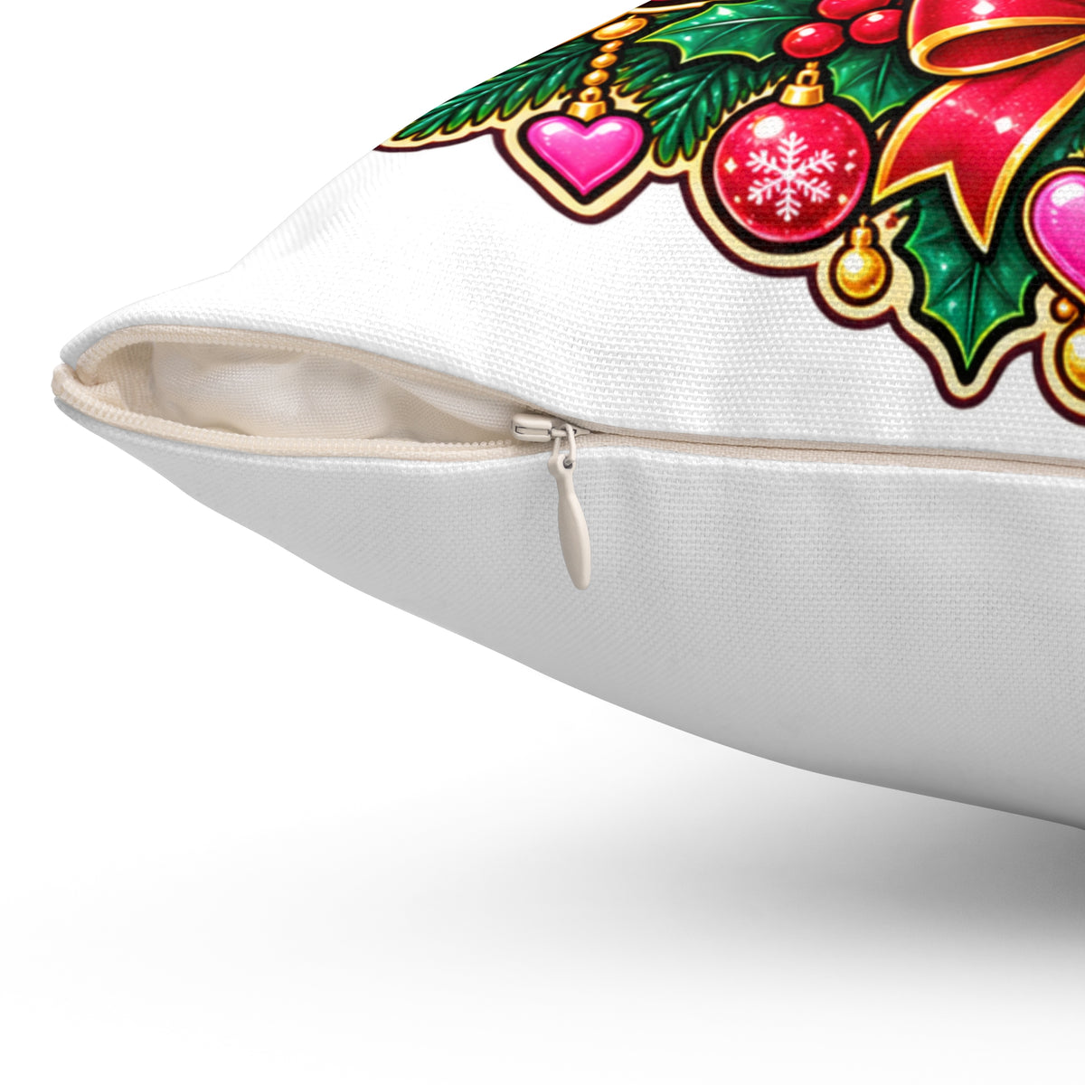 Merry Bunsmas Cute Kawaii Christmas Pillow