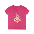 Dim Sum Bun V-Neck Tee — 'Wanton Dim Sum Buns' Cute Kawaii Food Shirt