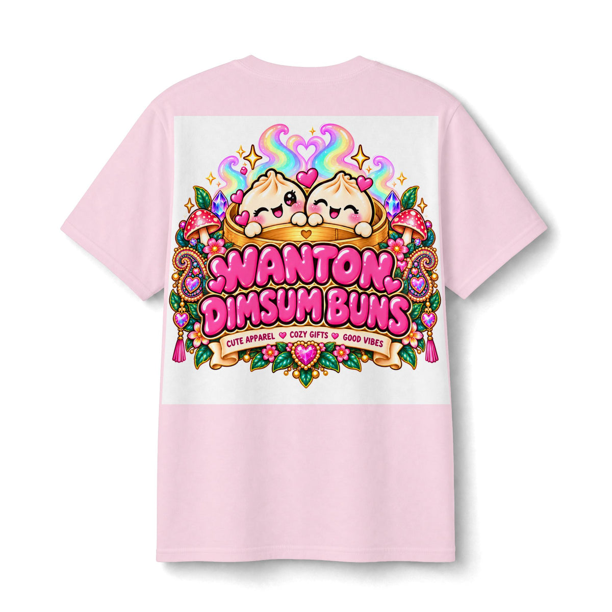 Youth Tee — "Wanton Dim Sum Buns" Cute Kawaii Dumpling Graphic Shirt