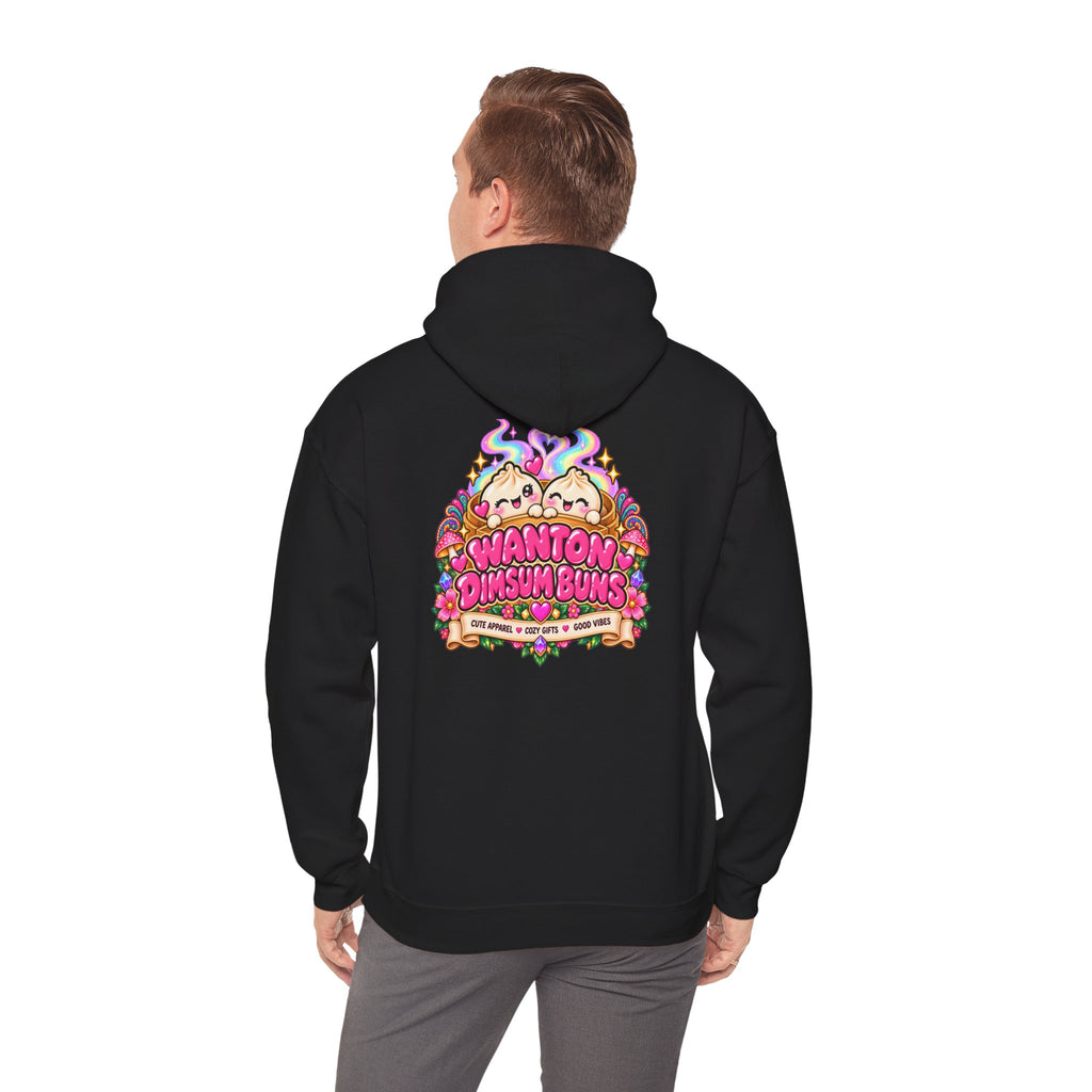 Dim Sum Buns Hoodie — Cute Wanton & Dimsum Graphic Pullover
