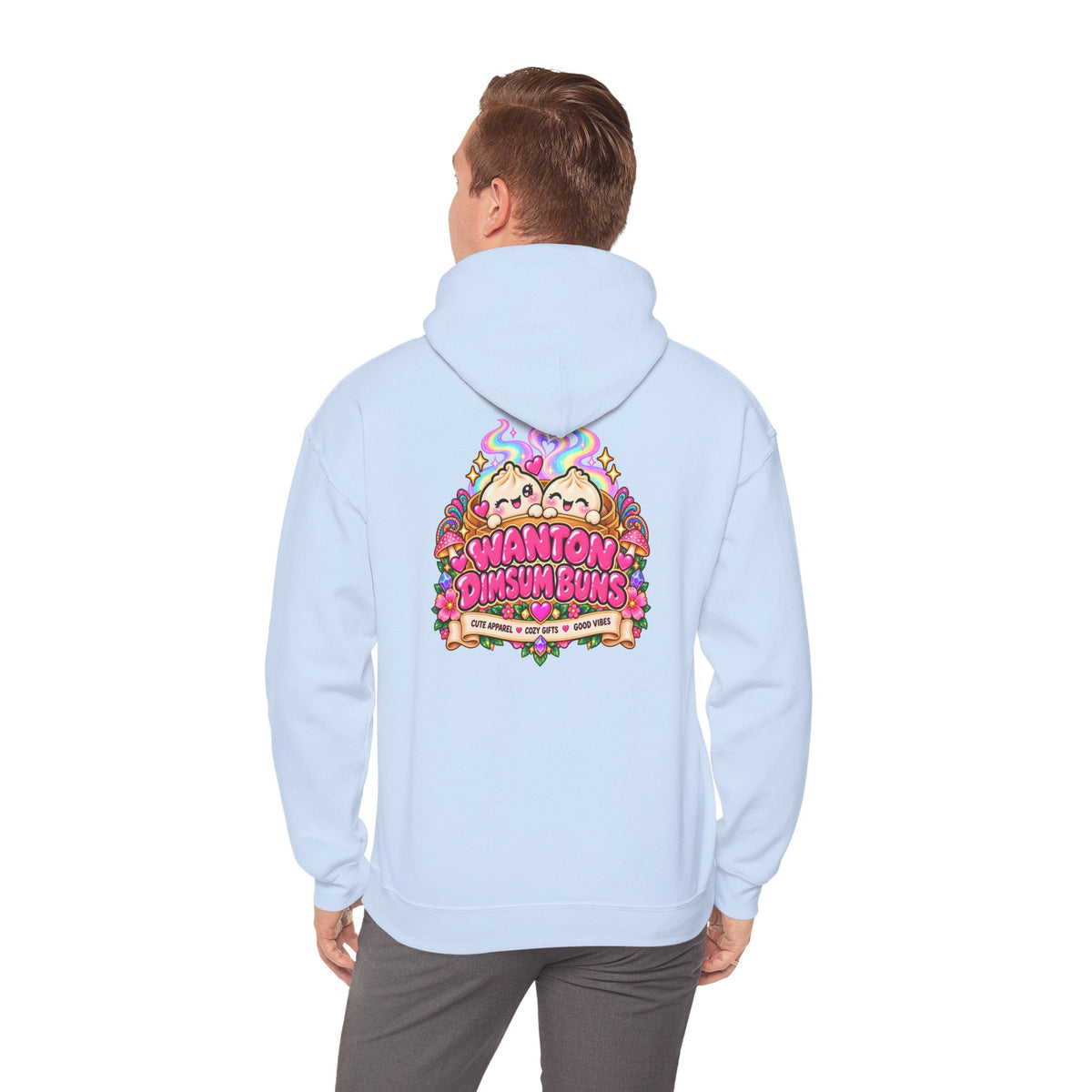 Dim Sum Buns Hoodie — Cute Wanton & Dimsum Graphic Pullover