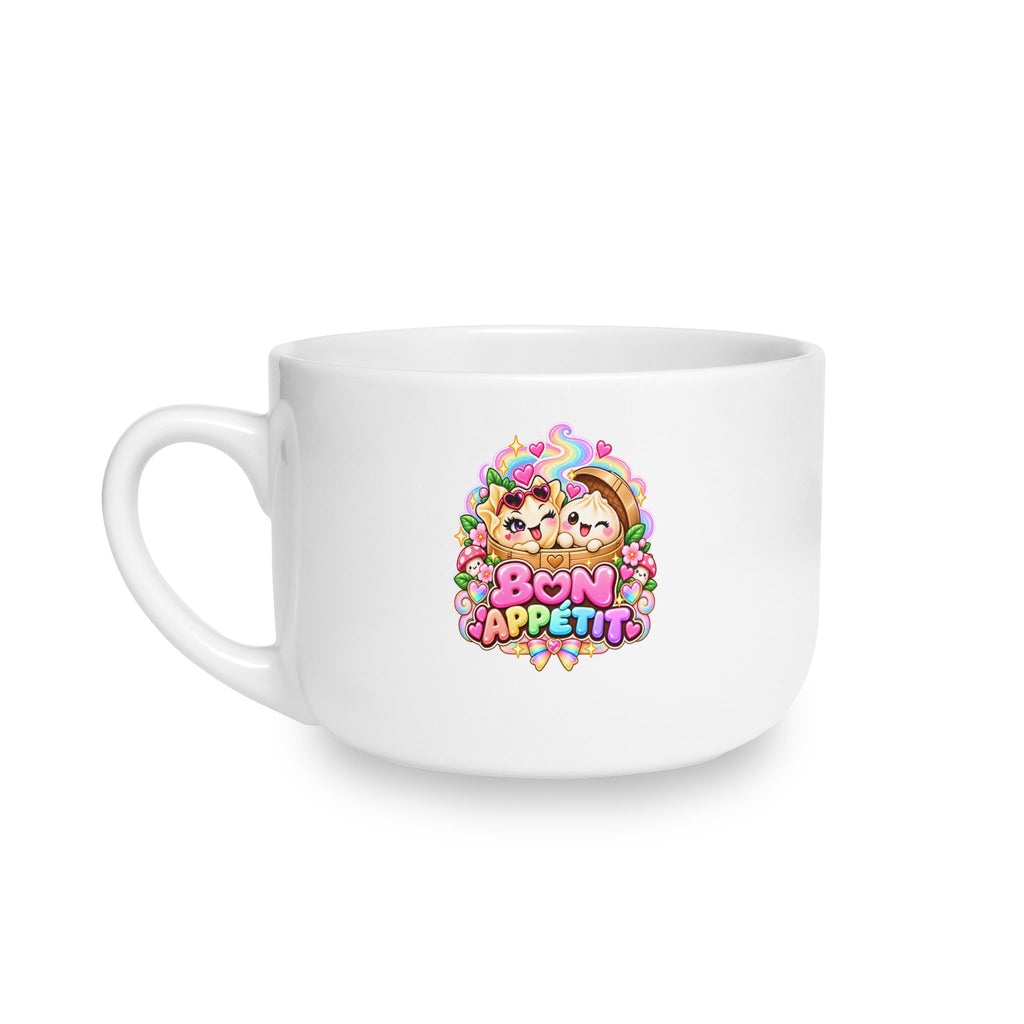 Floral Wanton Dimsum Buns 25oz Latte Mug