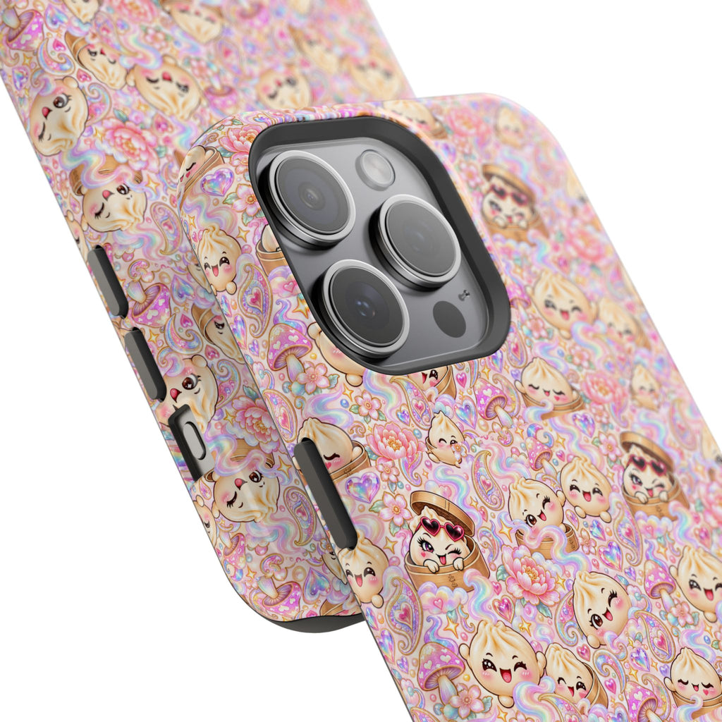 Wanton Dimsum Buns Magnetic Phone Case — Pastel Kawaii Dumplings